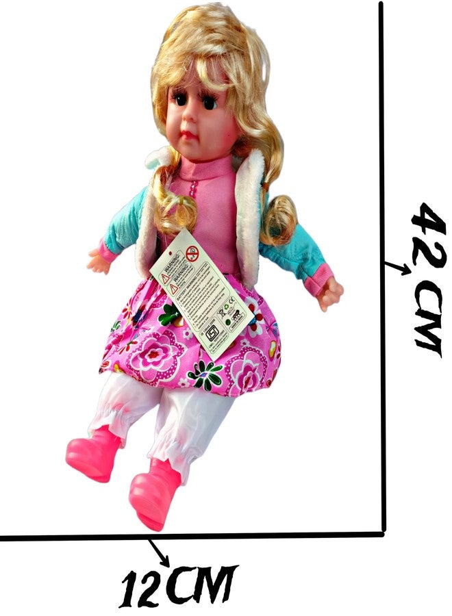 RUHANI Baby Girl Soft Doll Musical and Singing with Push Touch Sensors Doll Toy for Kids >Pack of 1 Doll (Multi Colour) - Image 2